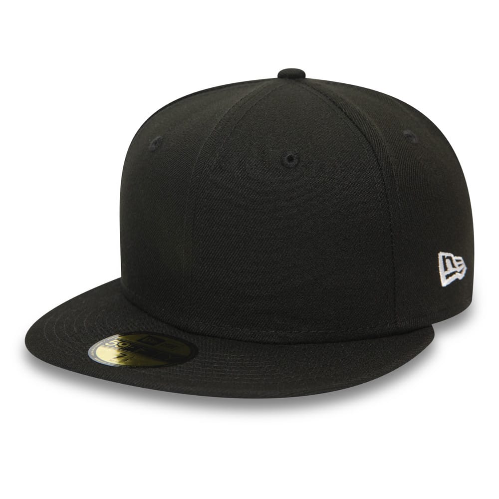This is a New Era Blank Essential Black 59FIFTY Cap 1