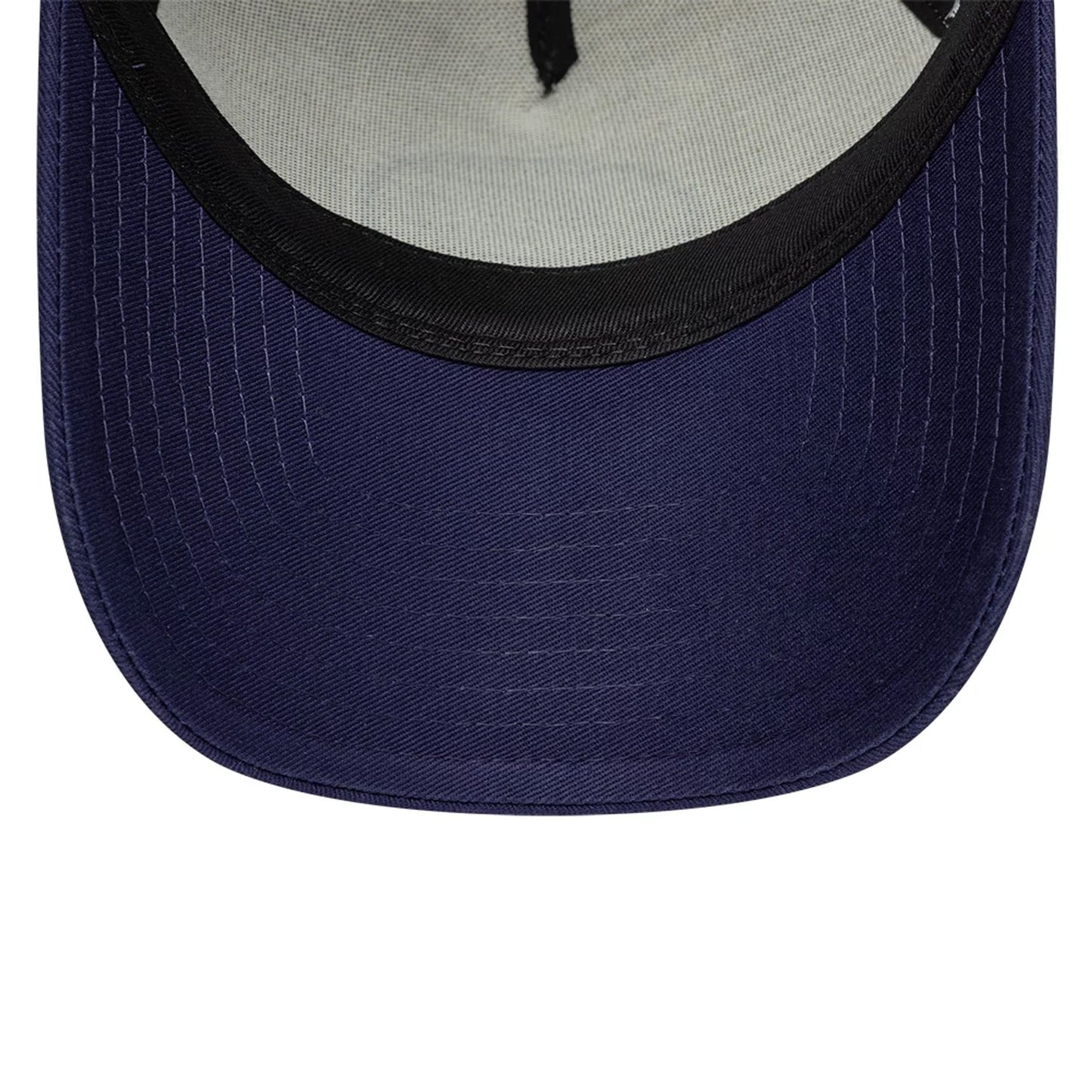 Pictured is this New Era Outdoor Washed 9FORTY A-Frame Trucker Adjustable cap in Navy. 7