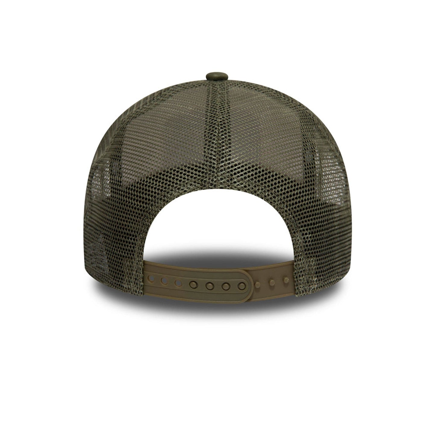 Pictured is this New Era Outdoor Washed 9FORTY A-Frame Trucker Adjustable cap in Dark Green. 2
