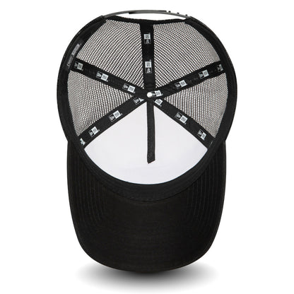 Pictured is this New Era Outdoor Washed 9FORTY A-Frame Trucker Adjustable cap in Black. 3