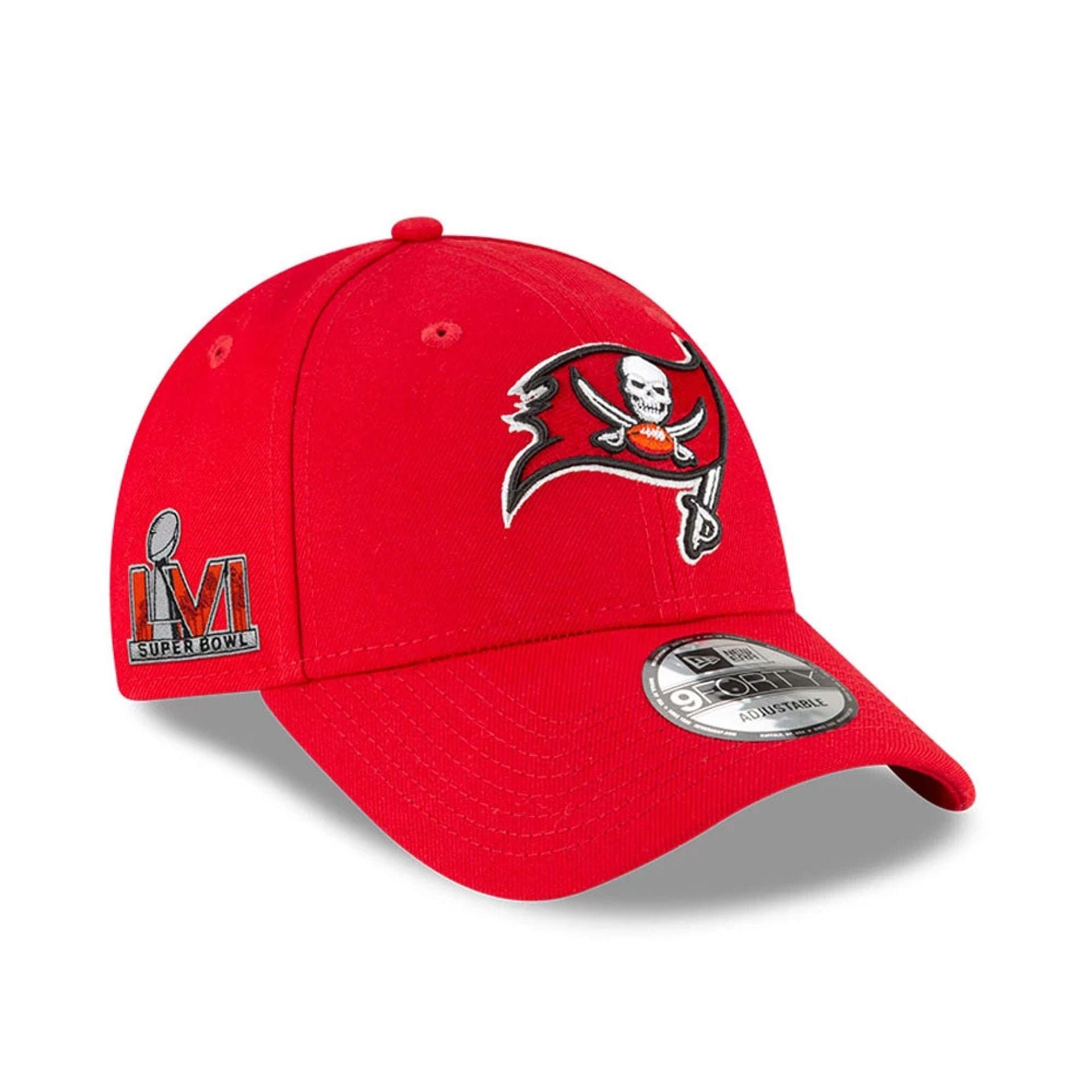 This is a Tampa Bay Buccaneers Youth The League Red 9FORTY Adjustable Cap 1