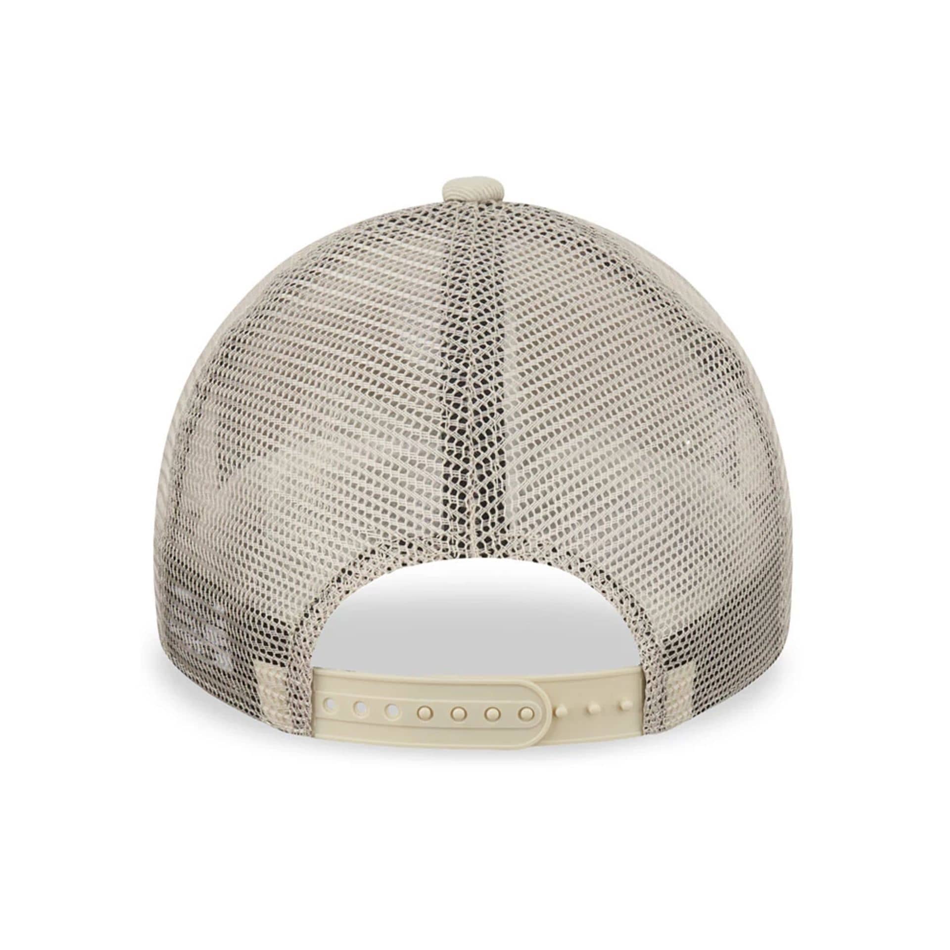 This is a New Era Patch Stone A-Frame Trucker Cap 4