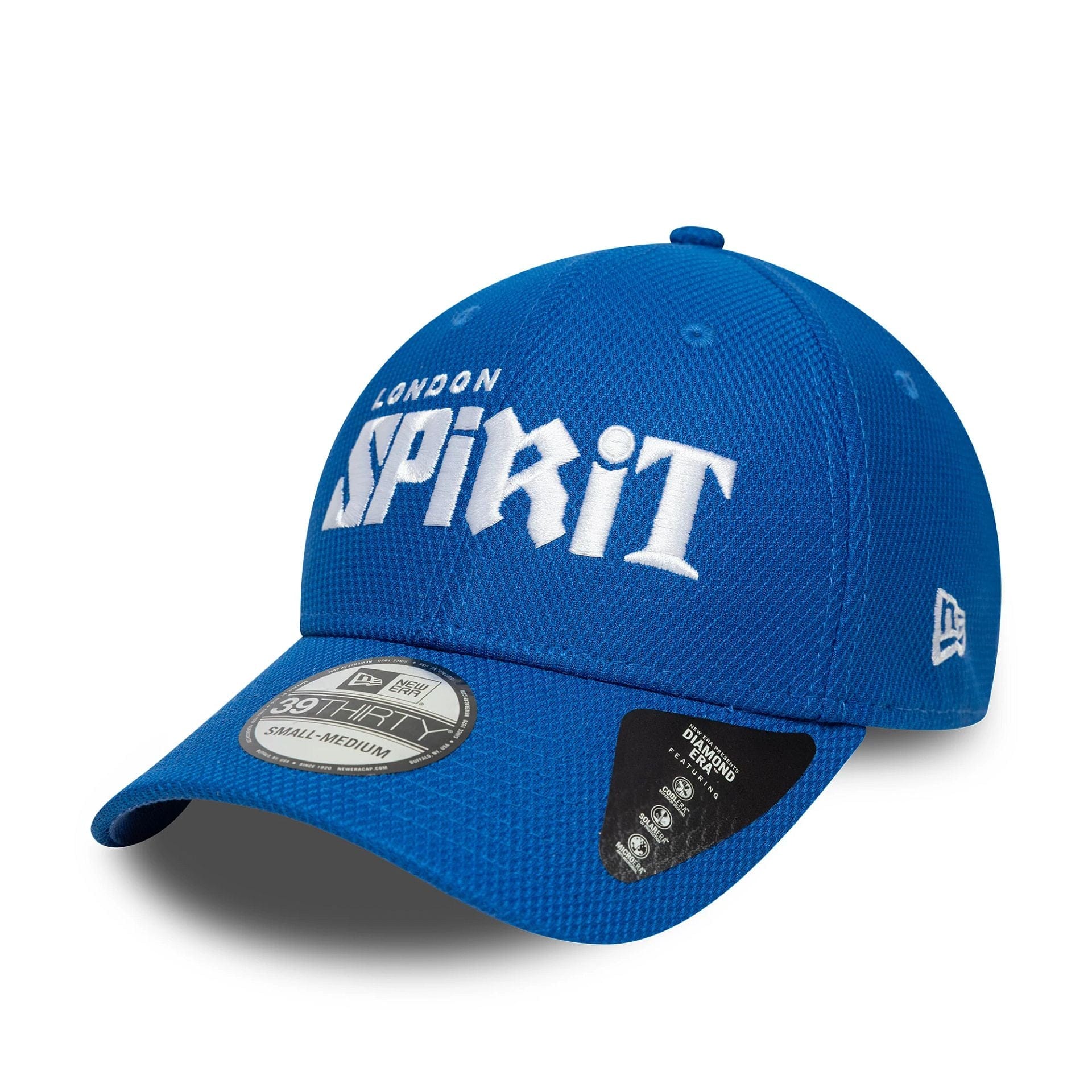 This is a Diamond Era London Spirit Blue 39THIRTY Stretch Fit Cap 1
