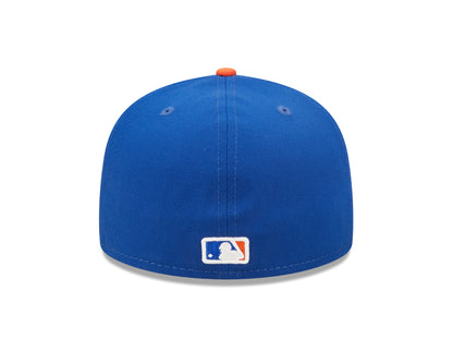 This is a New York Mets AC Perf Blue 59FIFTY Fitted Cap 5
