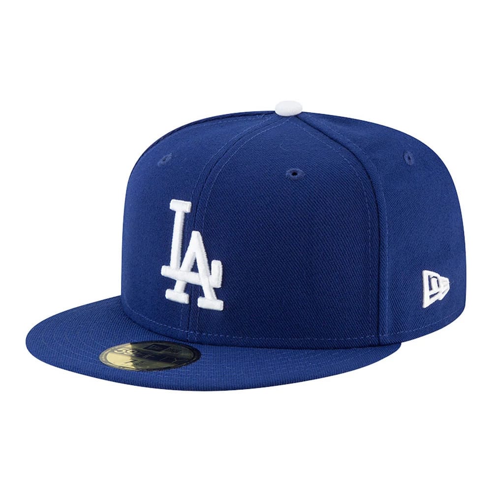 This is a LA Dodgers Authentic On Field Game Blue 59FIFTY Cap 1