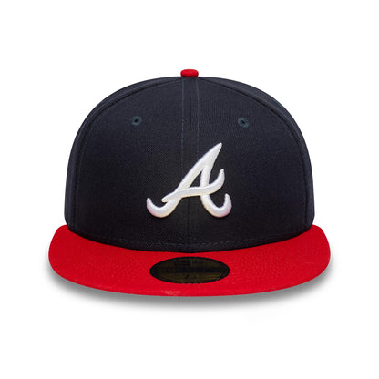 This is a Atlanta Braves Authentic On Field Home Navy 59FIFTY Cap 2