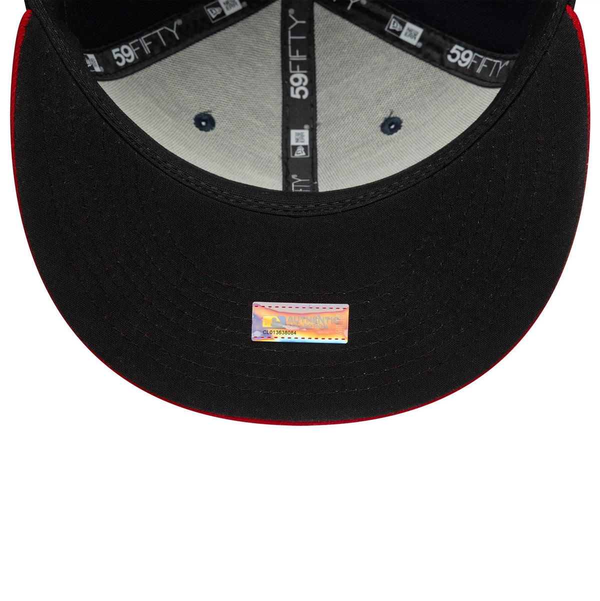 This is a Atlanta Braves Authentic On Field Home Navy 59FIFTY Cap 5