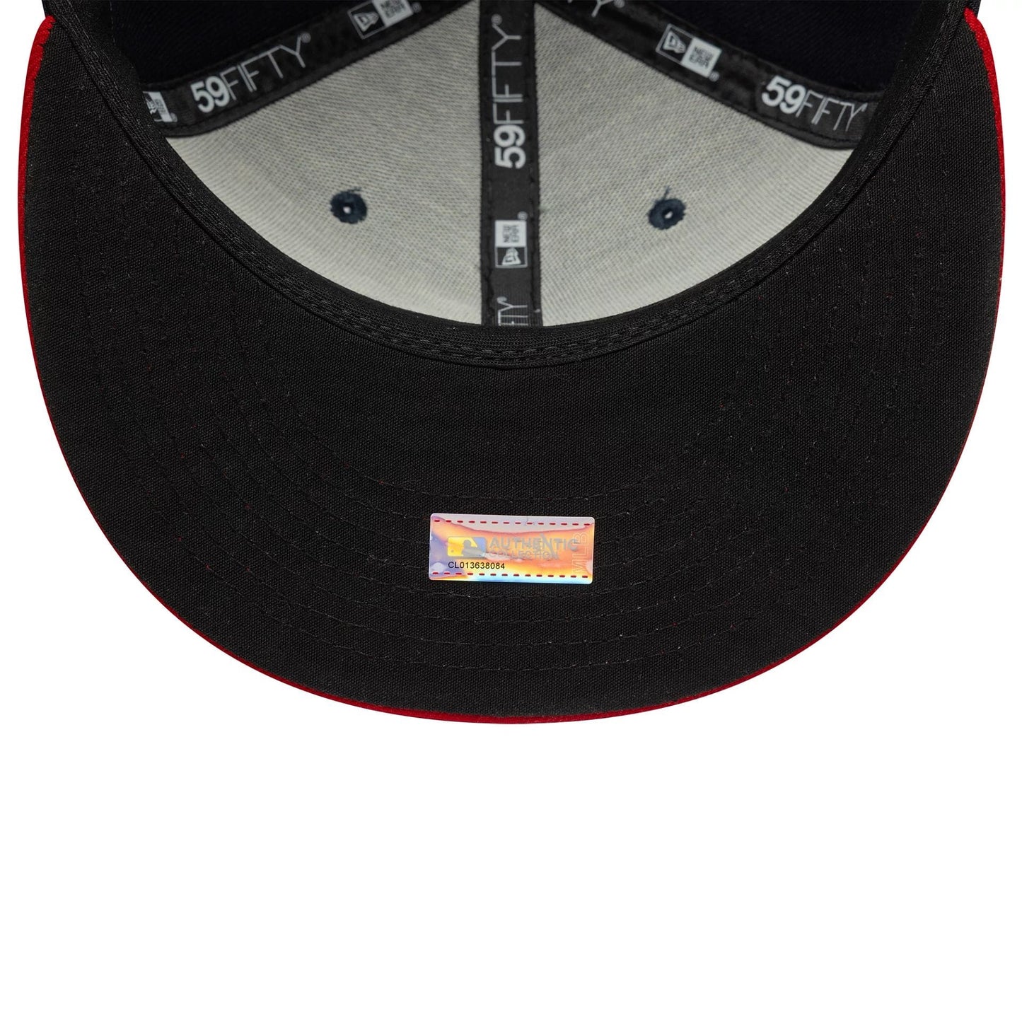 This is a Atlanta Braves Authentic On Field Home Navy 59FIFTY Cap 5