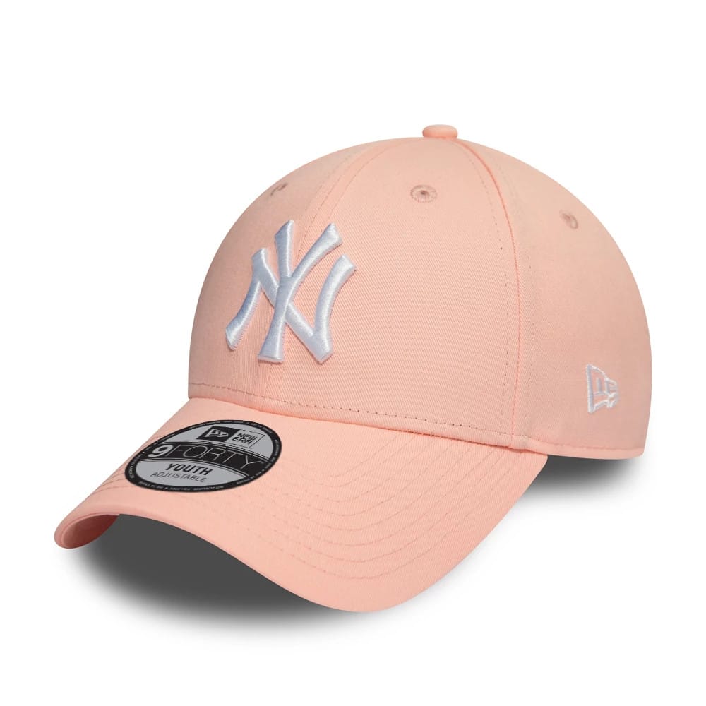 Official New Era New York Yankees Kids Pink 9FORTY Adjustable Cap