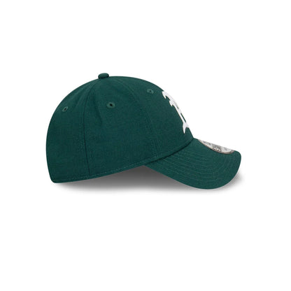 Pictured is this MLB Premium Felt Oakland Athletics 9FORTY cap in dark green. 6