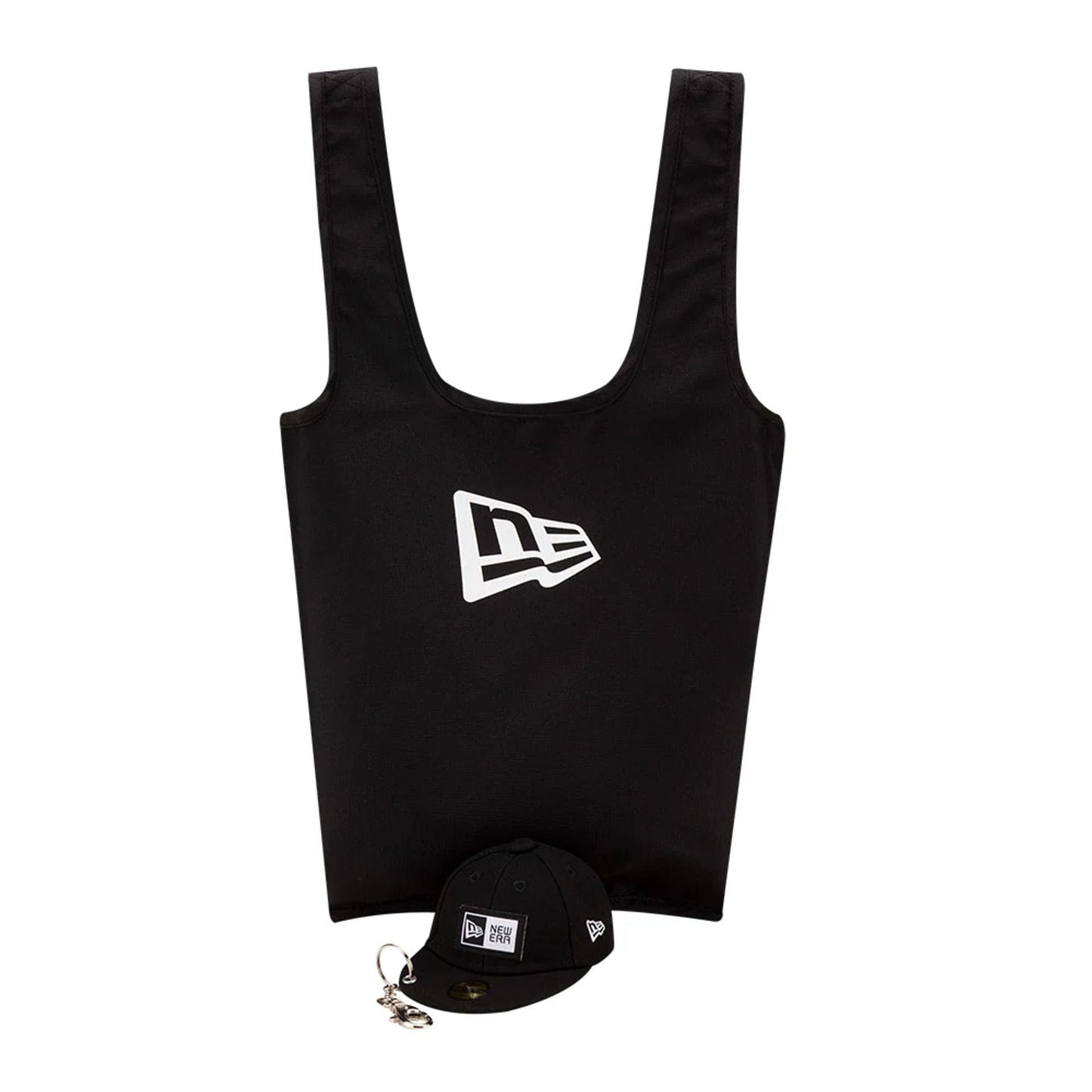 This is a New Era Cap Eco Bag Black Key Chain  3