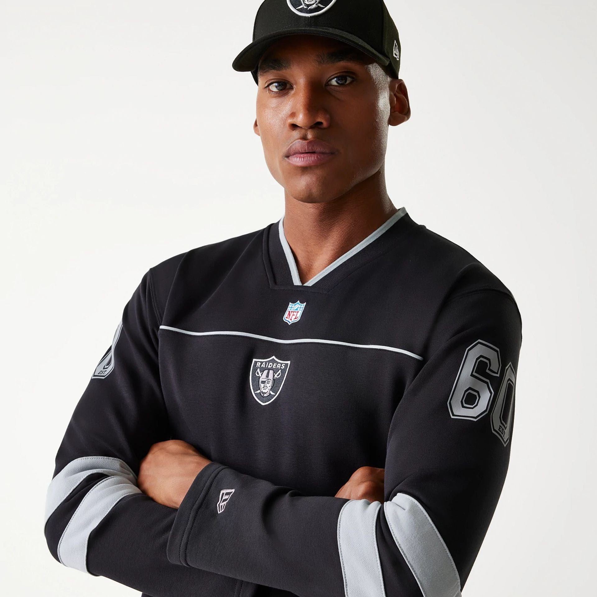 Las Vegas Raiders Korea Black Long Sleeve T Shirt New Era Cap UK