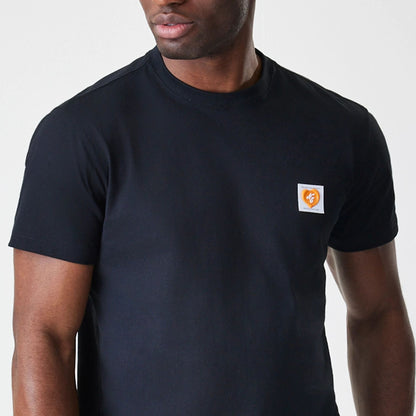 The Male model is wearing New Era Valentine's Day Black T-Shirt 3