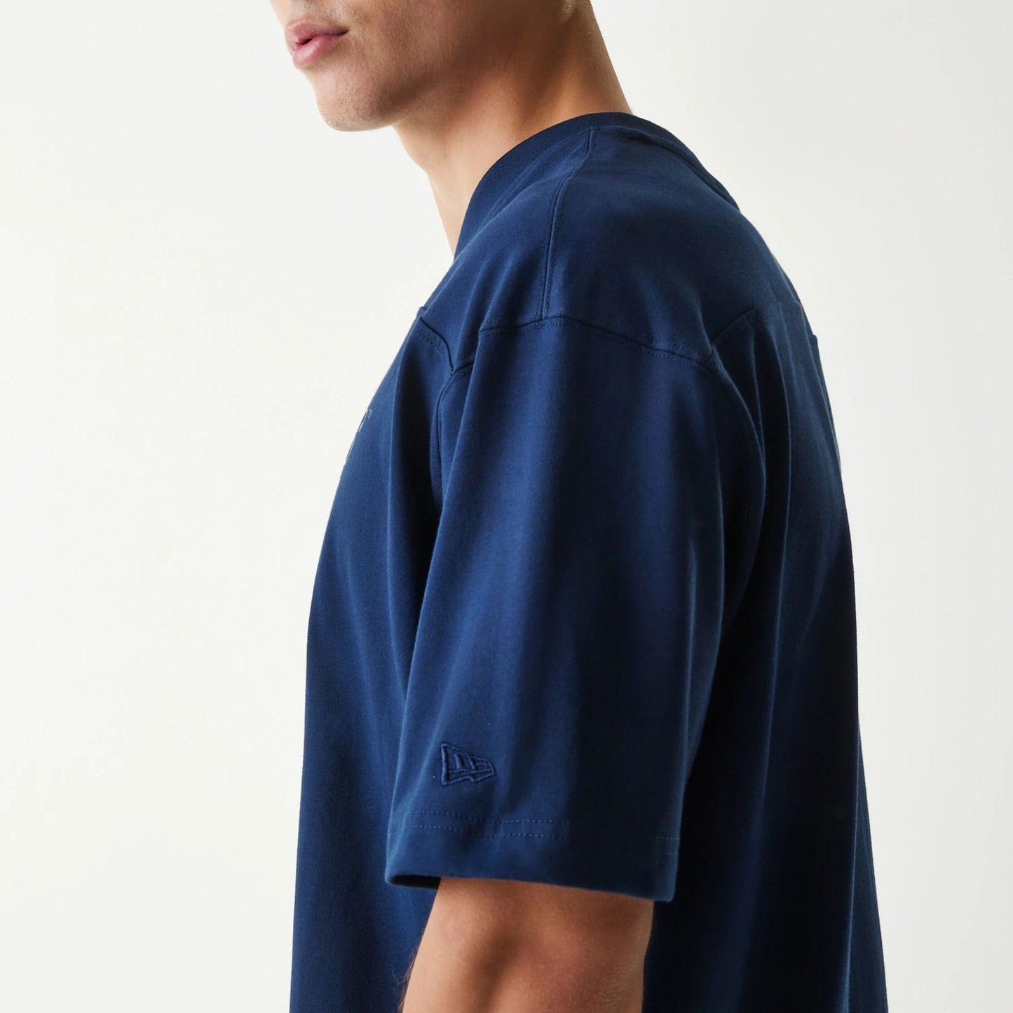 The Male model is wearing New York Yankees Tonal Pack Blue T-Shirt 5