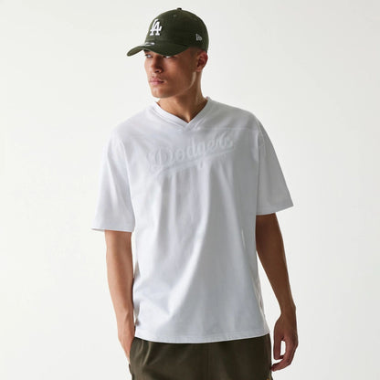 The Male model is wearing LA Dodgers Tonal Pack White T-Shirt 1