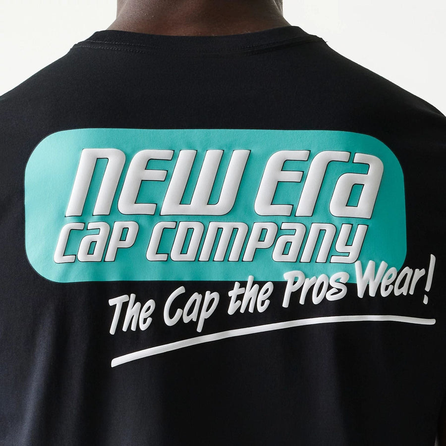 The Male model is wearing New Era Classic Black T-Shirt 4