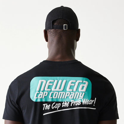 The Male model is wearing New Era Classic Black T-Shirt 6