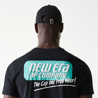 The Male model is wearing New Era Classic Black T-Shirt 6