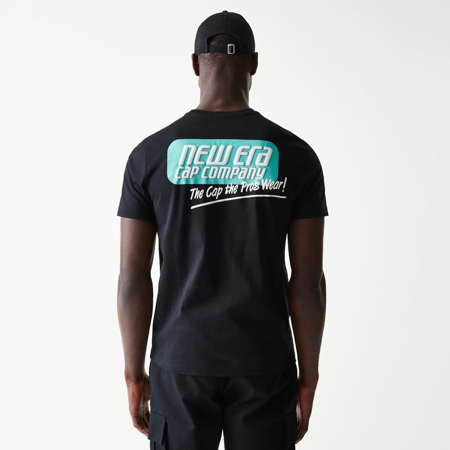 The Male model is wearing New Era Classic Black T-Shirt 2