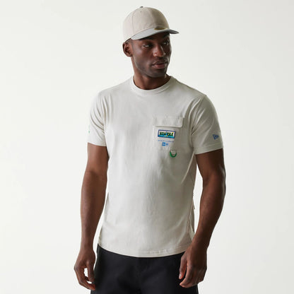The Male model is wearing New Era Outdoor Earth Day Stone T-Shirt 1