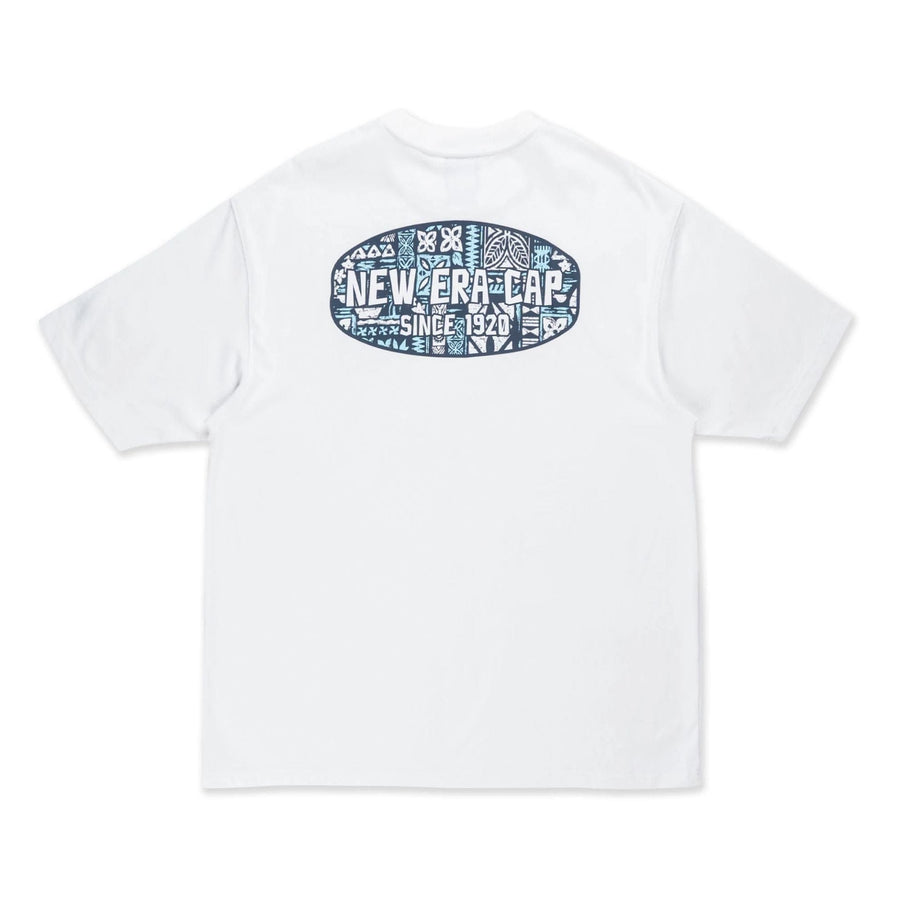 The Male model is wearing New Era Marine Life Club White Oversized T-Shirt 7