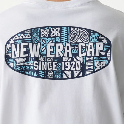 The Male model is wearing New Era Marine Life Club White Oversized T-Shirt 4