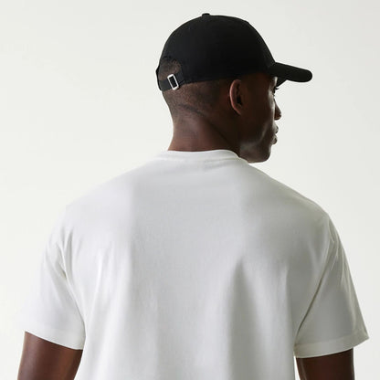 The Male model is wearing New Era Peace Symbol White T-Shirt 7