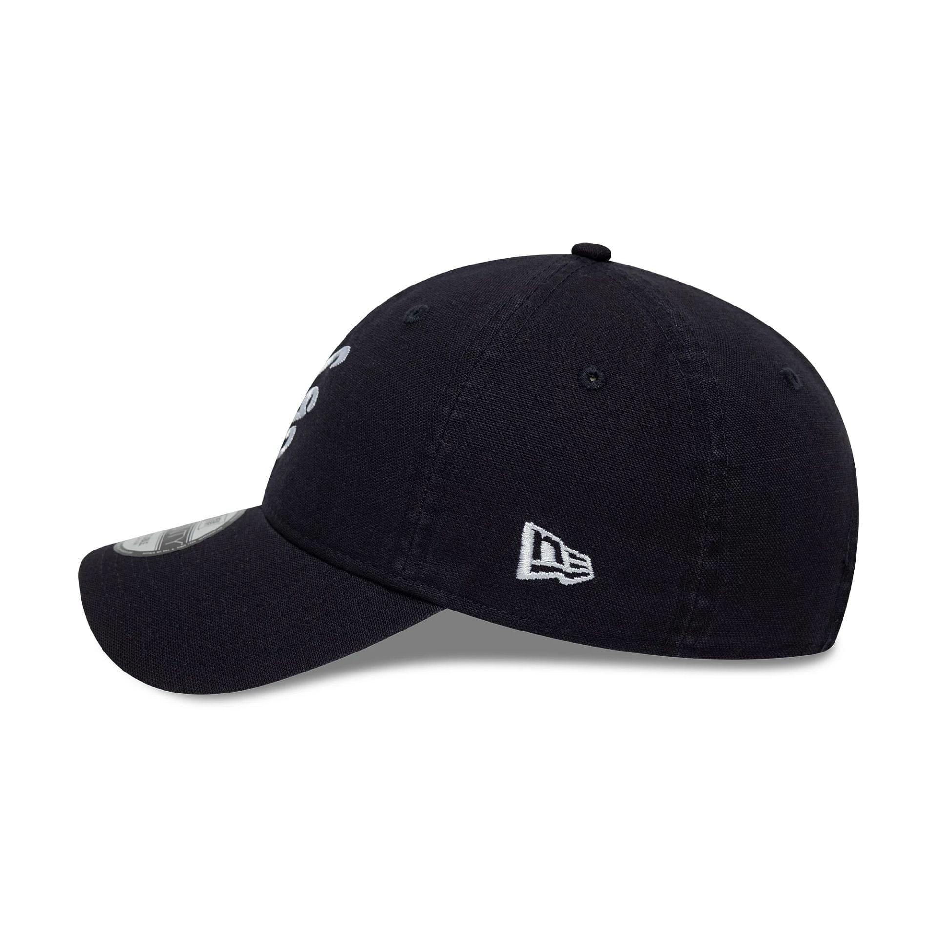 This is a New Era Washed Duck Navy 9TWENTY Adjustable Cap 4