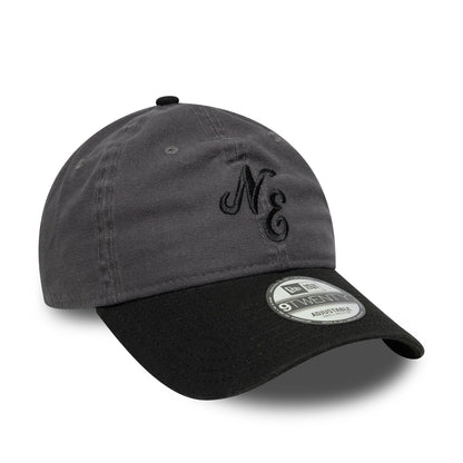 This is a New Era Washed Duck Black 9TWENTY Adjustable Cap 3