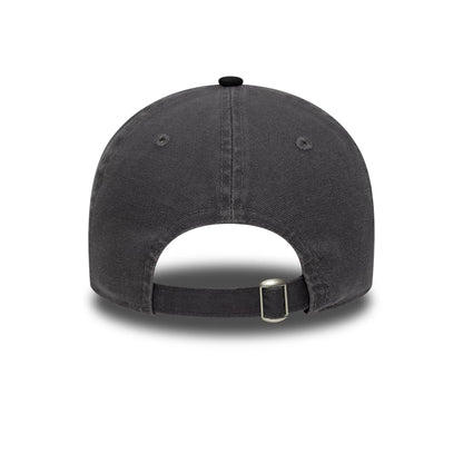This is a New Era Washed Duck Black 9TWENTY Adjustable Cap 6