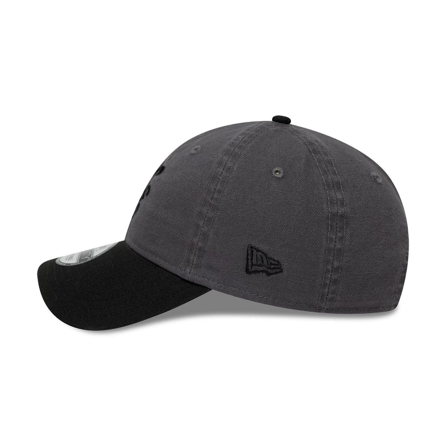 This is a New Era Washed Duck Black 9TWENTY Adjustable Cap 4