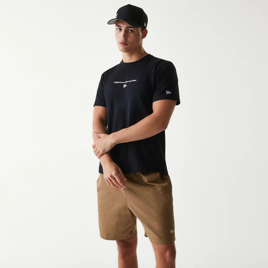 The Male model is wearing New Era Japan Circle Black T-Shirt 1