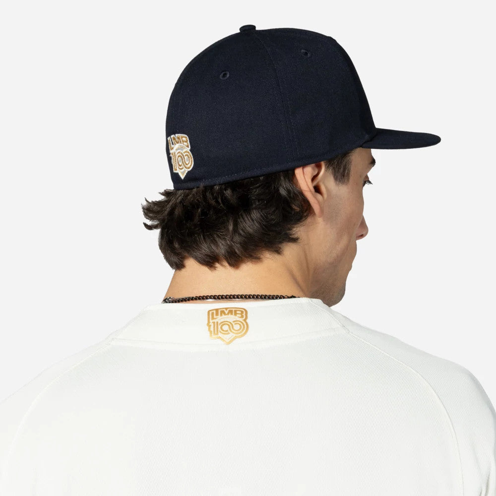 The Male model is wearing Veracruz Aguilas Mexico LMB On Field Cream On-Field Jersey 5