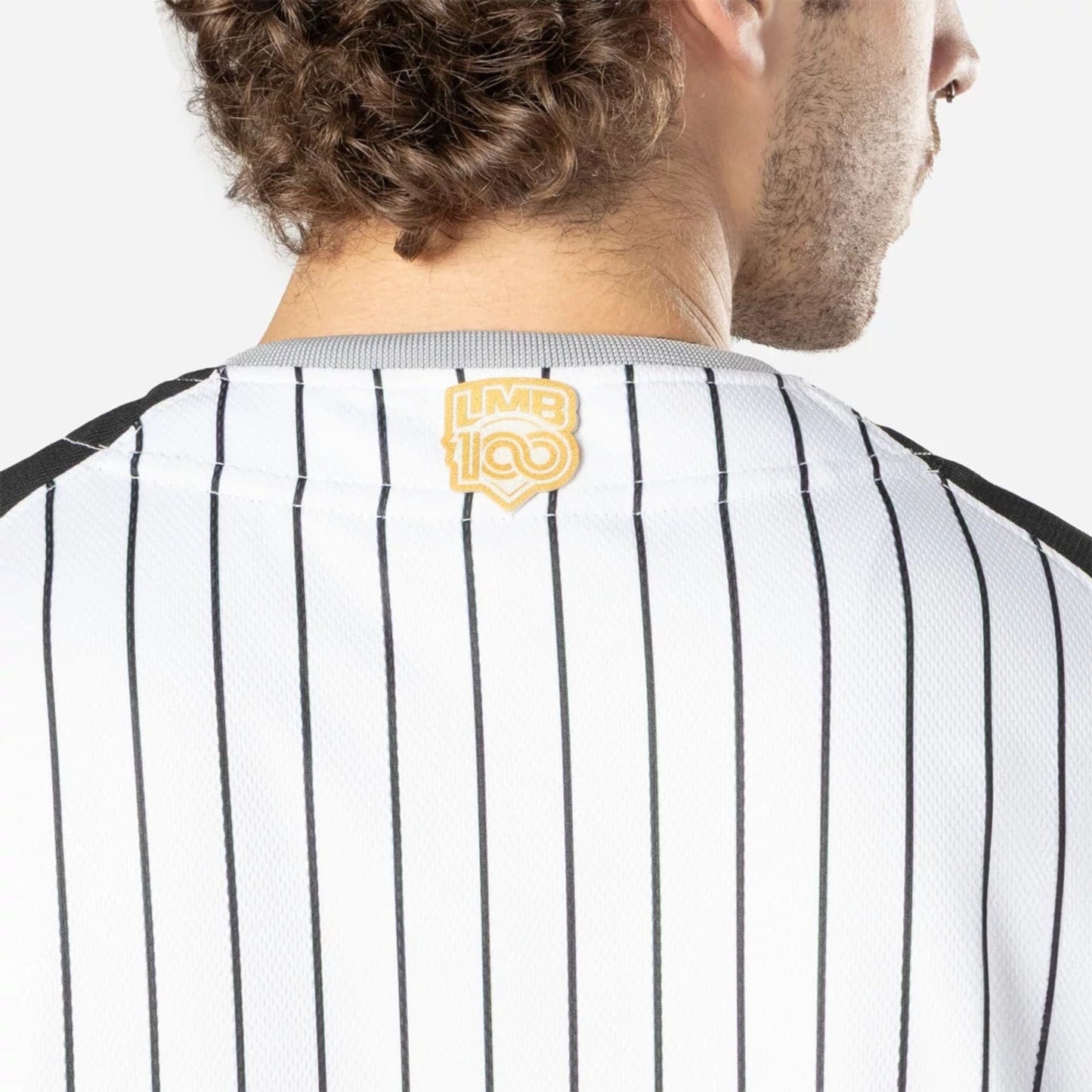 The Male model is wearing Oaxaca Guerreros Mexico LMB On Field White On-Field Jersey 6