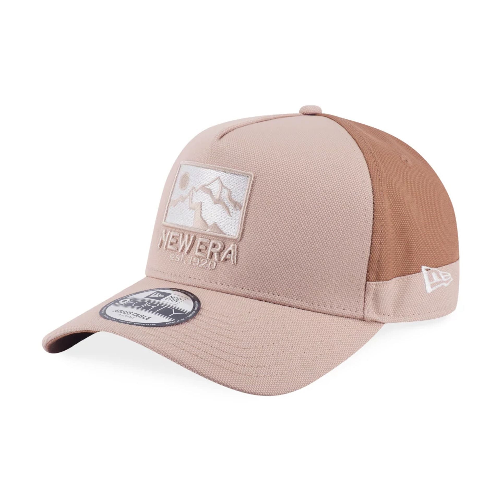 This is a Cordura Cream 9FORTY A-Frame Trucker Adjustable Cap 1