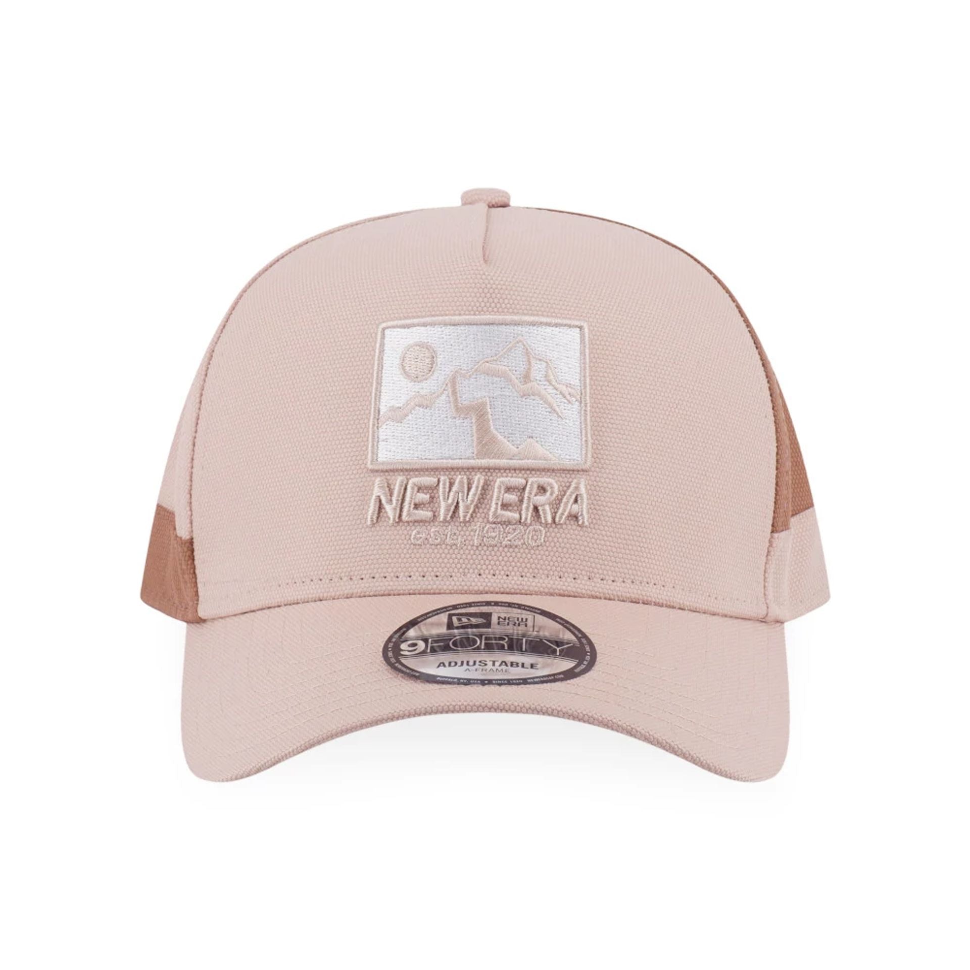 This is a Cordura Cream 9FORTY A-Frame Trucker Adjustable Cap 2
