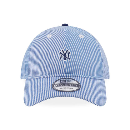 This is a New York Yankees MLB Patchwork Open Blue 9TWENTY Adjustable Cap 2