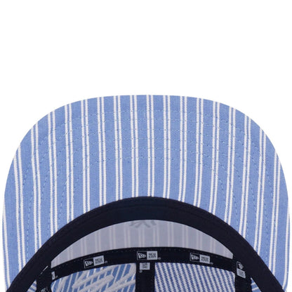 This is a New York Yankees MLB Patchwork Open Blue Camper Adjustable Cap 6