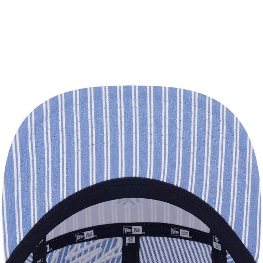 This is a New York Yankees MLB Patchwork Open Blue Camper Adjustable Cap 6