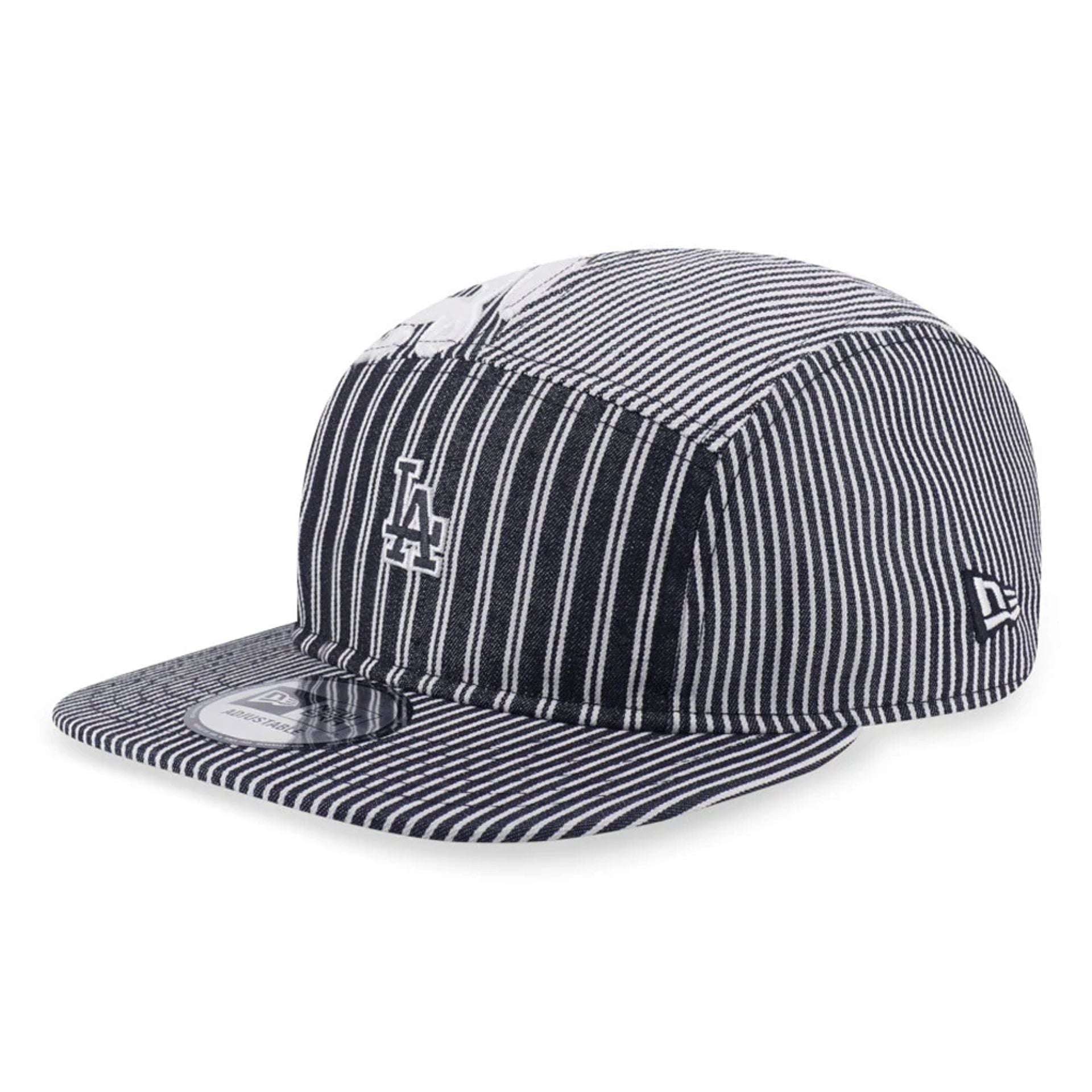 This is a LA Dodgers MLB Patchwork Grey Camper Adjustable Cap 1