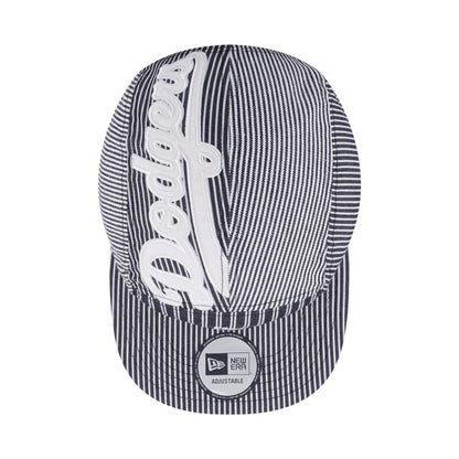 This is a LA Dodgers MLB Patchwork Grey Camper Adjustable Cap 5
