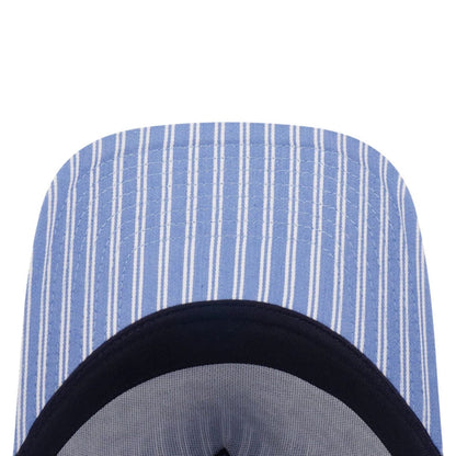 This is a New York Yankees MLB Patchwork Open Blue 9FORTY A-Frame Adjustable Cap 5