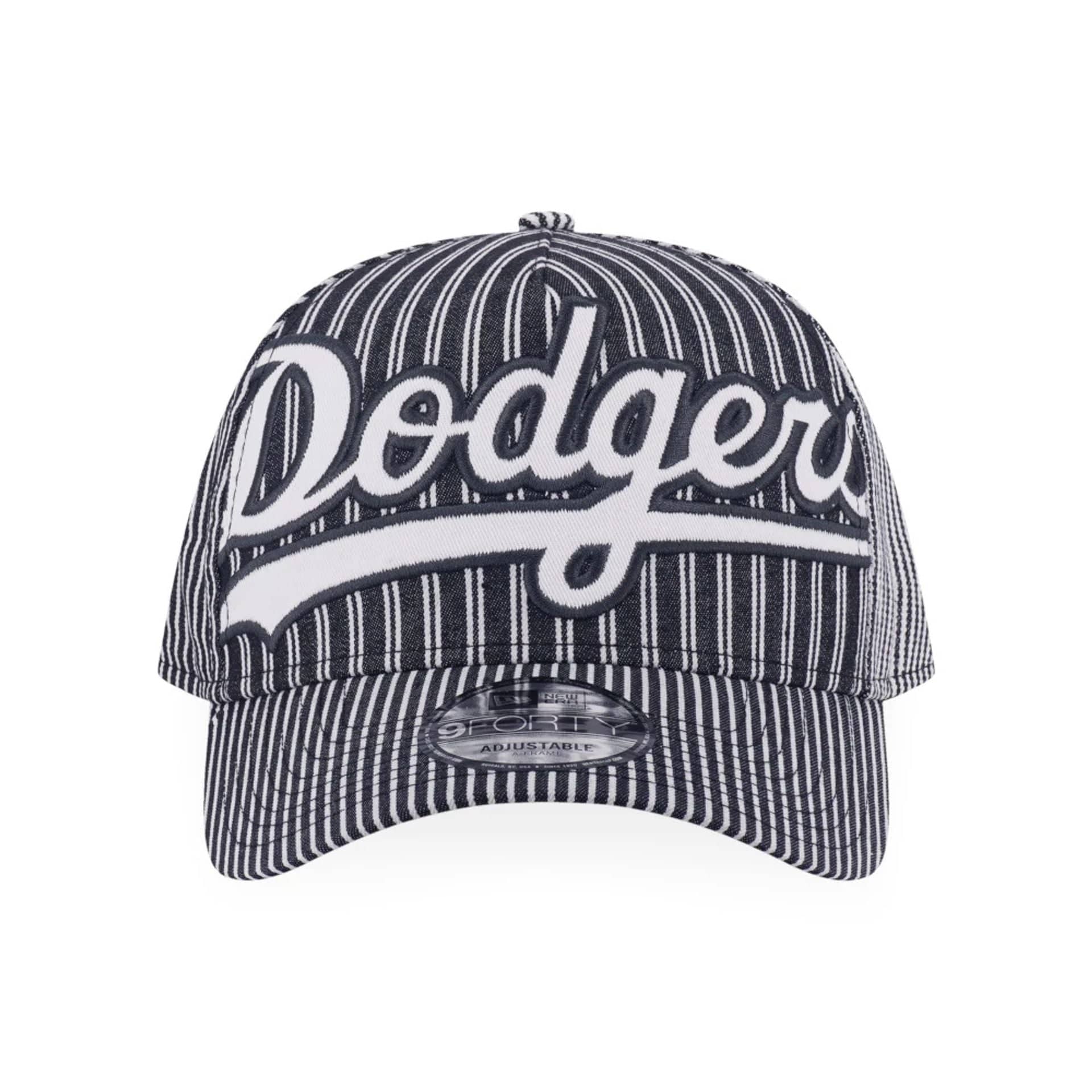 This is a LA Dodgers MLB Patchwork Grey 9FORTY A-Frame Adjustable Cap 2