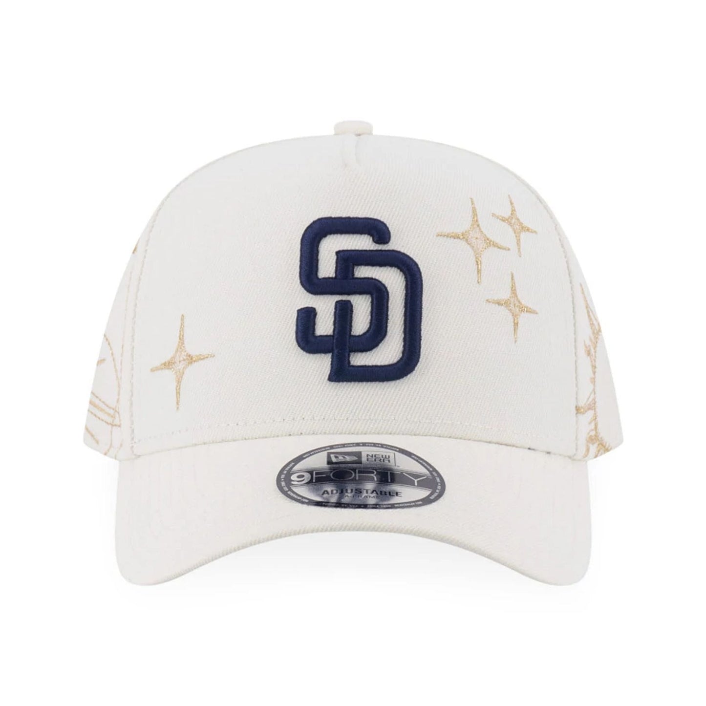San Diego Padres MLB Cosmic Craft White 9FORTY A-Frame Adjustable Cap 3