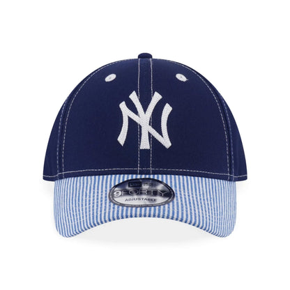 This is a New York Yankees MLB Patchwork Dark Blue 9FORTY Adjustable Cap 2