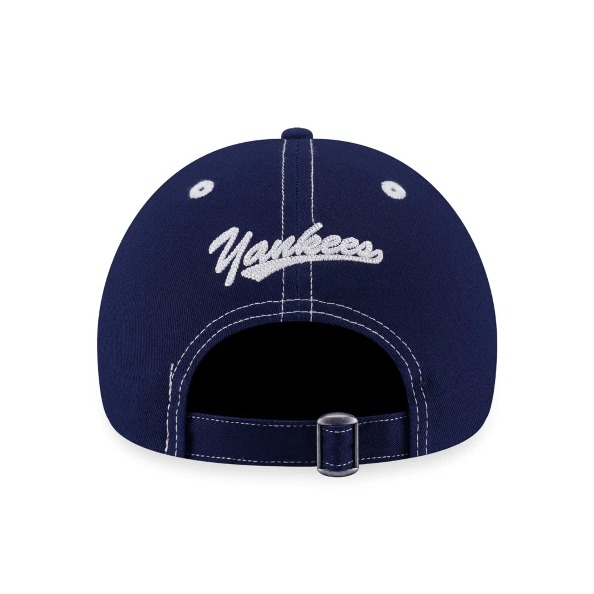 This is a New York Yankees MLB Patchwork Dark Blue 9FORTY Adjustable Cap 3