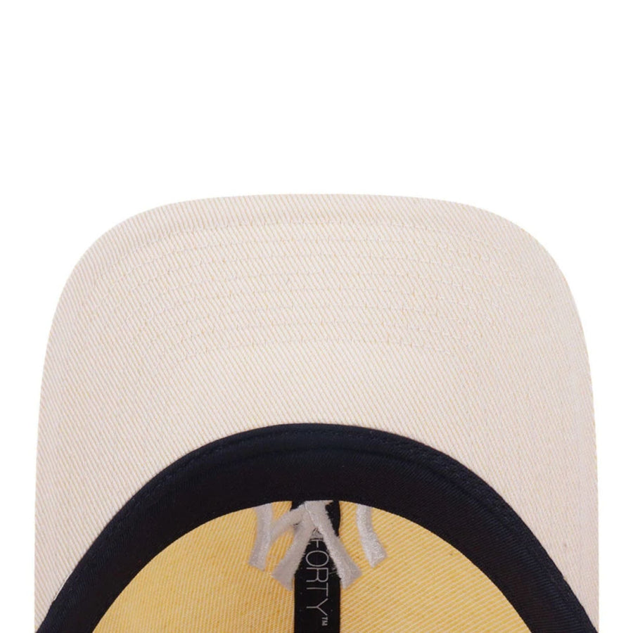 This is a New York Yankees MLB Cream 9FORTY Adjustable Cap 4