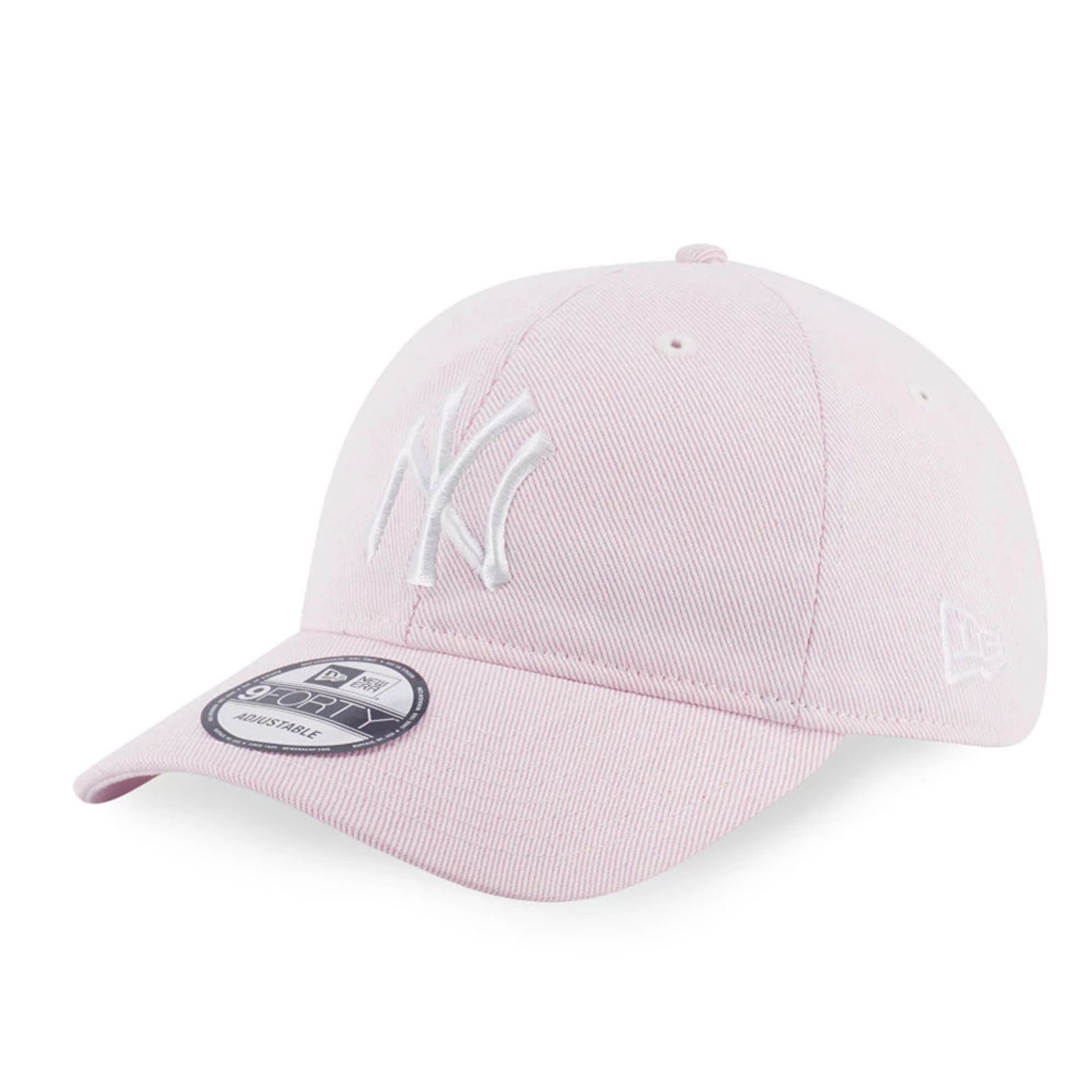 This is a New York Yankees MLB Pastel Pink 9FORTY Adjustable Cap 1