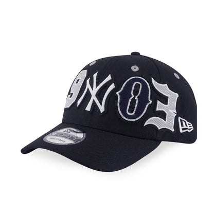 This is a New York Yankees MLB League Patch Black 9FORTY Adjustable Cap 1