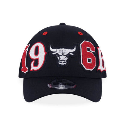 This is a Chicago Bulls NBA League Patch Black 9FORTY Adjustable Cap 2